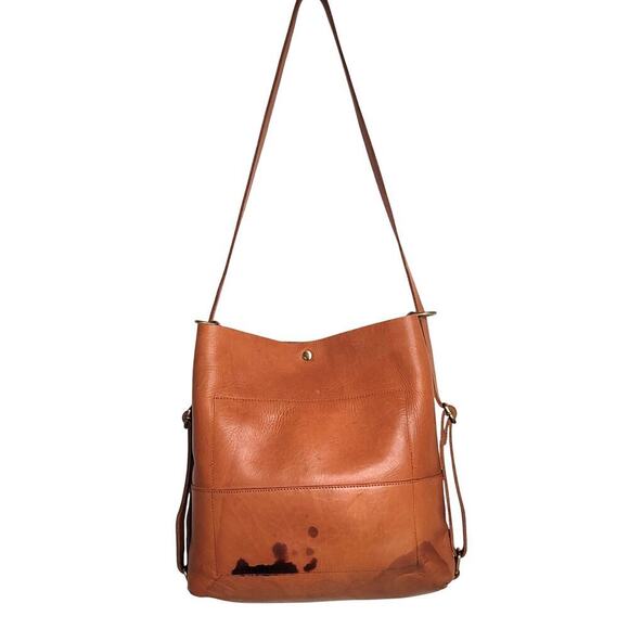 Vintage Minimalist Leather Convertible Backpack (Same design as Teddi Joelle) - Picture 5 of 11